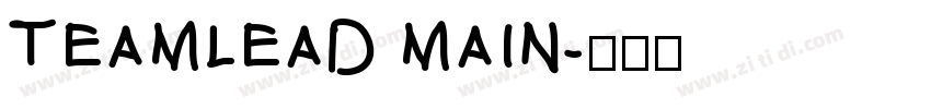 TEAMLEAD MAIN字体转换